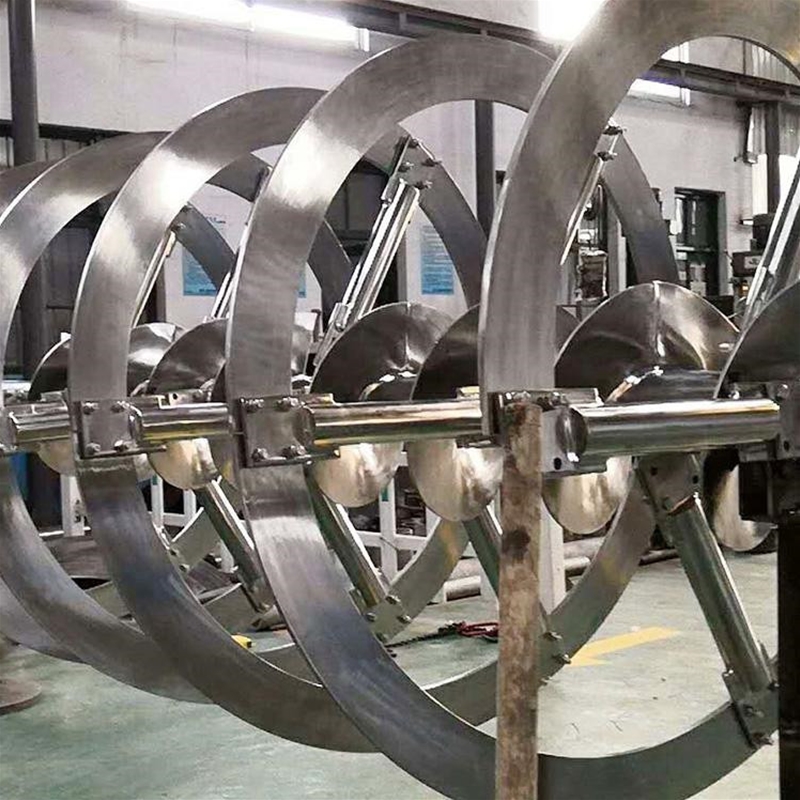 Spiral belt mixer